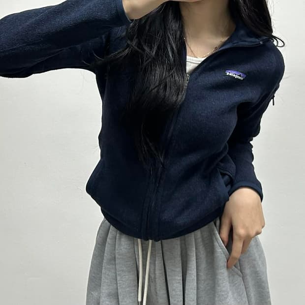 파타고니아 네이비 베터 플리스 걸즈 집업 후리스 희귀져지(XS)