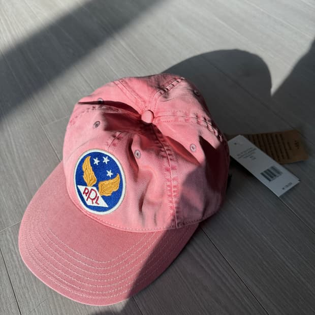 rrl 더블알엘 윙로고 볼캡 핑크 새상품