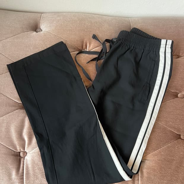 자딕앤볼테르 여성 블랙 사이드라인 트랙슬랙스