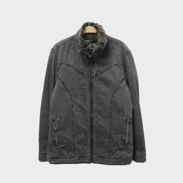 CREATE BAREFOOT 퍼 데님 자켓 62145