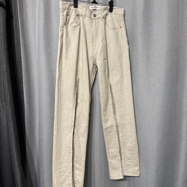 아워레가시 써드컷 에크루 슬래쉬 데님