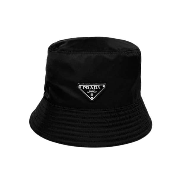 프라다 리나일론 버킷햇 벙거지 모자 블랙 1HC137