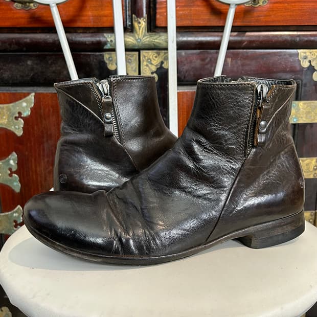 마르셀 레더 집업 부츠