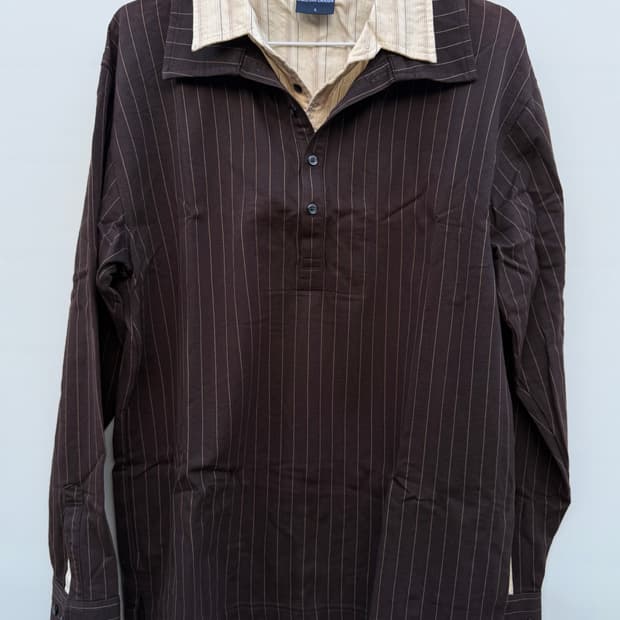 레이어드 셔츠 탑