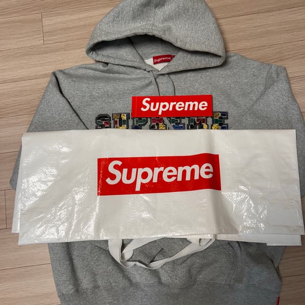 슈프림 컬리지에이트 패치워크 후드