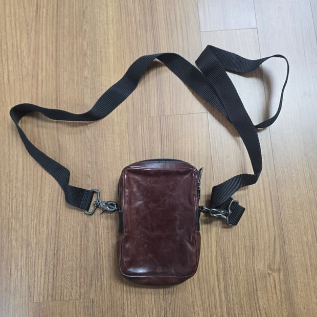 (OS) 아워레가시 딜레이 미니백 브라운버건디