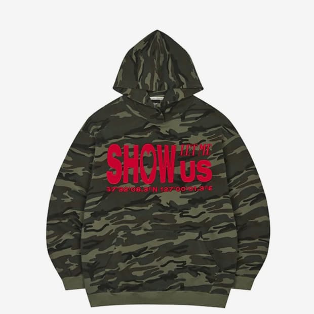 러브이즈트루 SH SHOW US HOODIE(KHAKI)