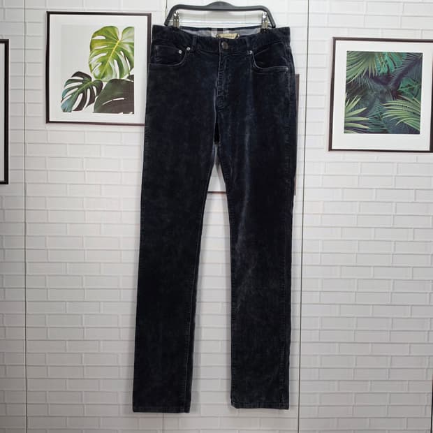 버버리 골지 벨벳 팬츠 바지 슬랙스 30~31사이즈