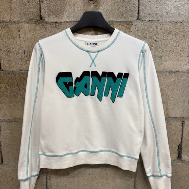 GANNI 이솔리 락 스웨트 셔츠