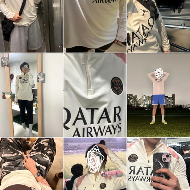 조던x파리 생제르맹 드라이핏 스트라이크 써드사커드릴탑페일아이보리러스트핑크