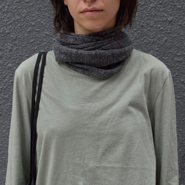머듈 롱 스카프 Grey