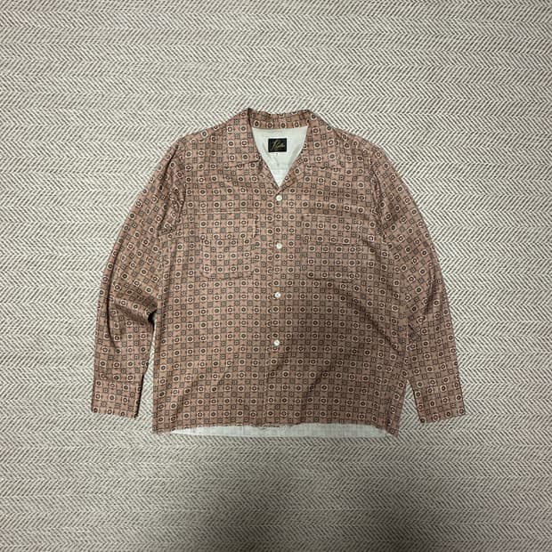NEEDLES S/S cut-off bottom classic shirt