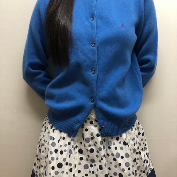빈티지 빈폴 블루 가디건