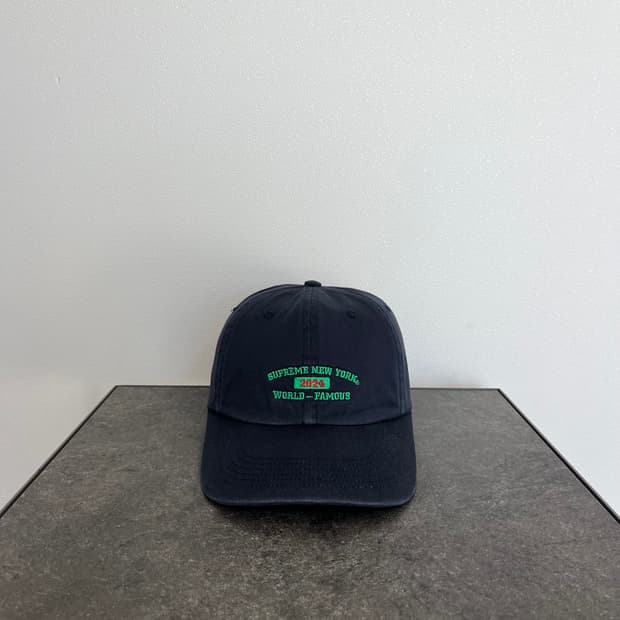 (OS) 슈프림 6패널 볼캡 모자 24SS 뉴욕 아크 네이비