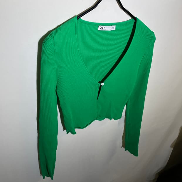 M)자라 여성 비스코스 골지 가디건