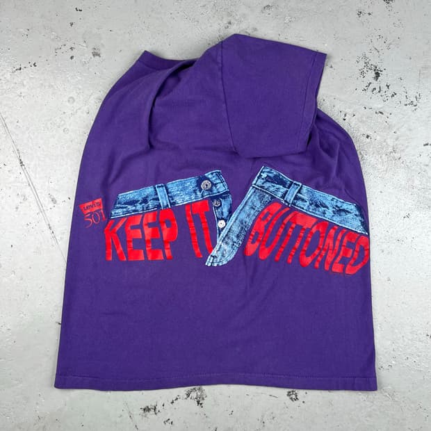 빈티지 501 Levis Keep It Button tee