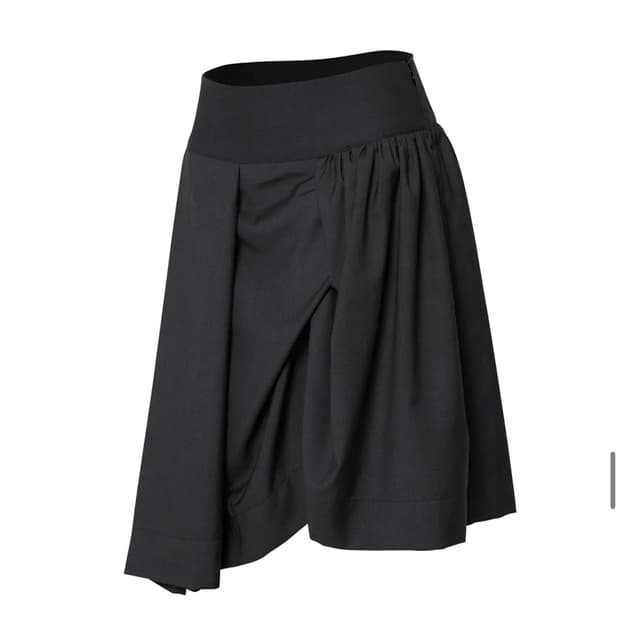 플레어업 Asymmetrical Draped Midi Skirt