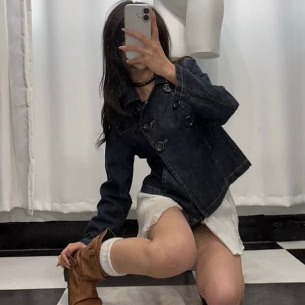 🎸진청 데님 버튼 자켓🎸