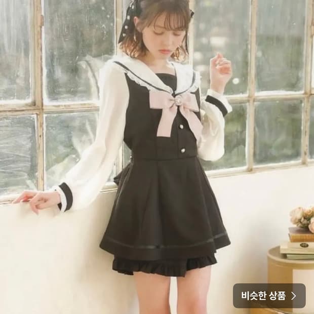 [정품]리즈리사 세일러셋업 블랙  지뢰계