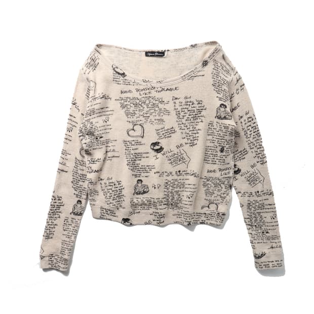 HYSTERIC GLAMOUR Message L/S T-shirt