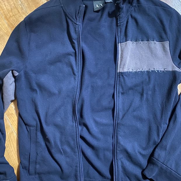 Armani Exchange 남성 네이비 집업 자켓 (국내100)