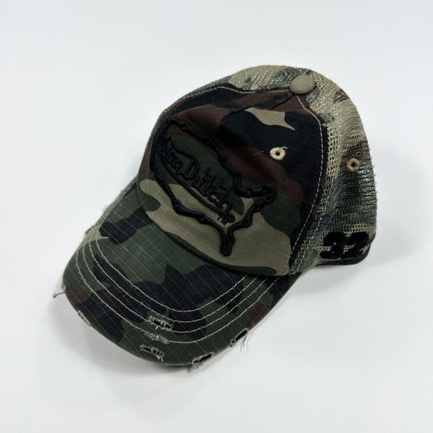 본더치 OG y2k 카모 메쉬캡