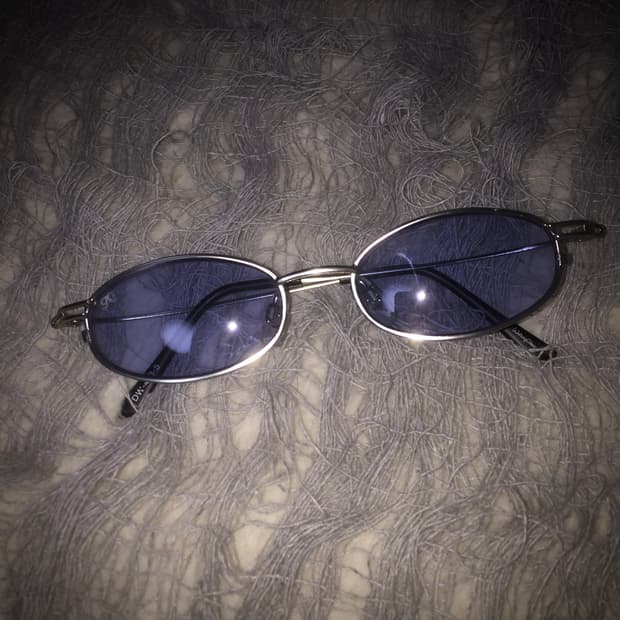 Vintage blue glasses