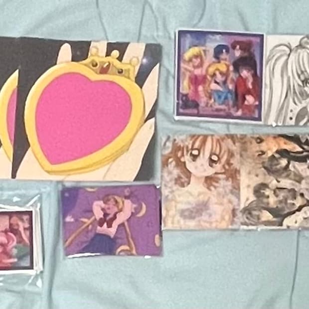 세일러문+신의 괴도잔느)스티커+메모지 세트