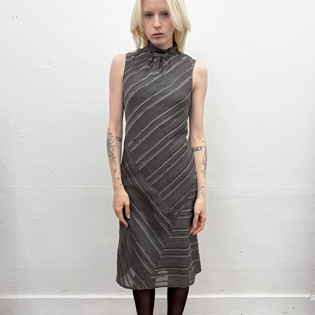 빈티지 스트라이프 드레스