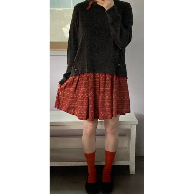 레이어드 에스닉 니트