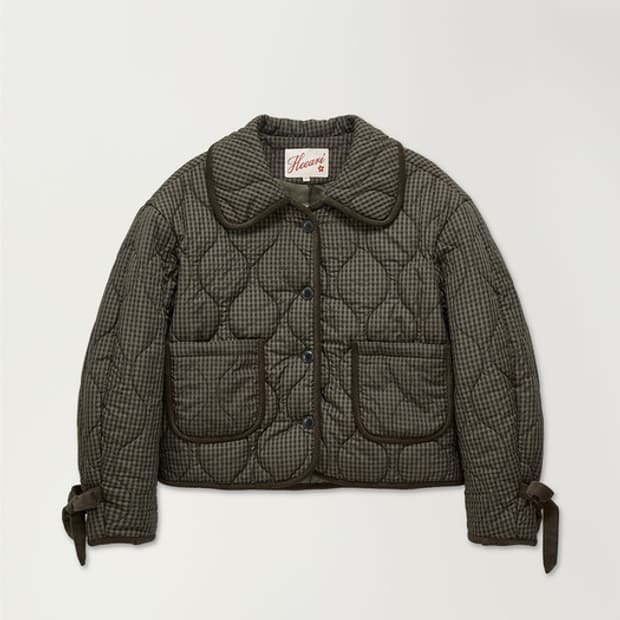 아멜리 퀼팅 푸퍼 자켓_브라운