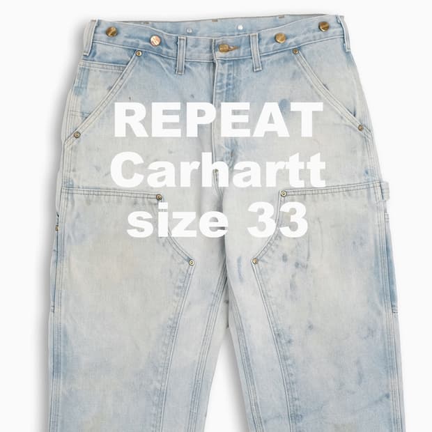 빈티지 칼하트 더블니 B05 청바지 33 인치 CH0053401