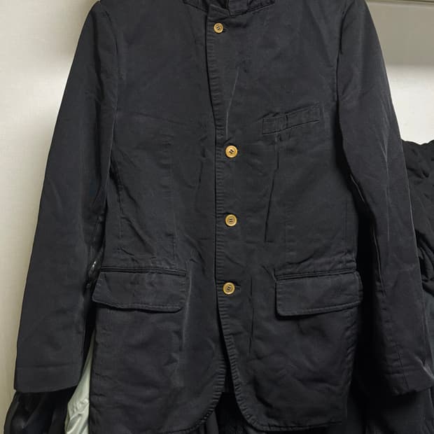 Comme des garcons homme deux 수축폴리 자켓 s