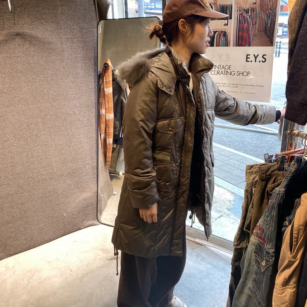 Uno piu 밀리터리 패딩코트