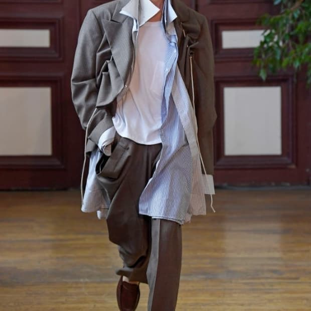 헤드메이너 사이드 드레이프 팬츠