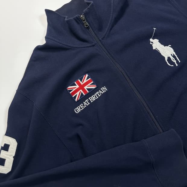 폴로 빅포니 브리튼 네이비 집업