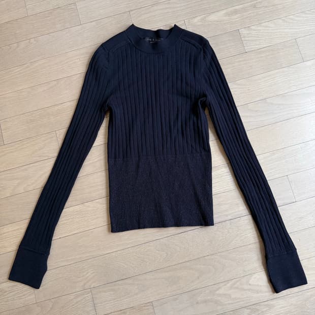 [1회착] Rag & Bone 랙앤본 뉴욕 시그니처 슬림 니트 마인