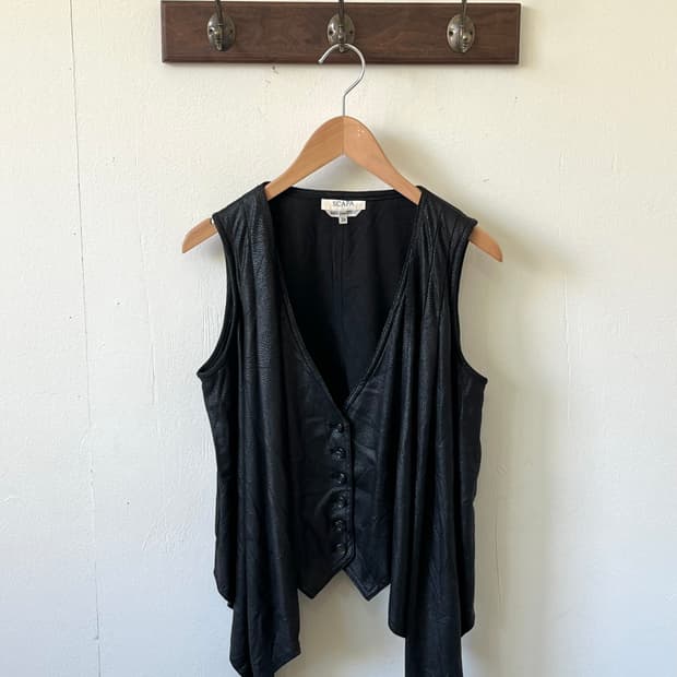 SCAPA 레더 더블 베스트