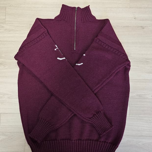 건지울른스 OAM 하프집업 버건디 46