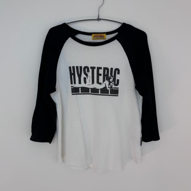 Hysteric glamour 7부 래글런 슬리브 티