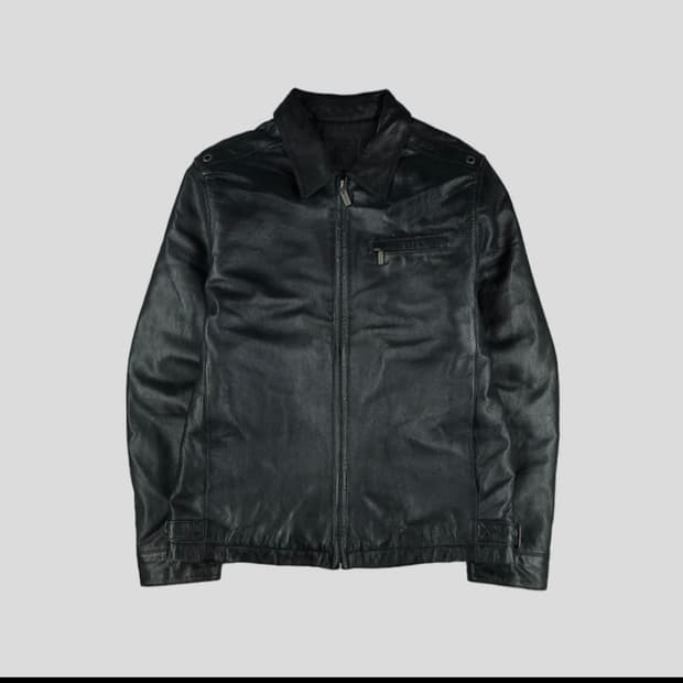 EIGEN 블랙 램스킨 싱글레더 가죽자켓