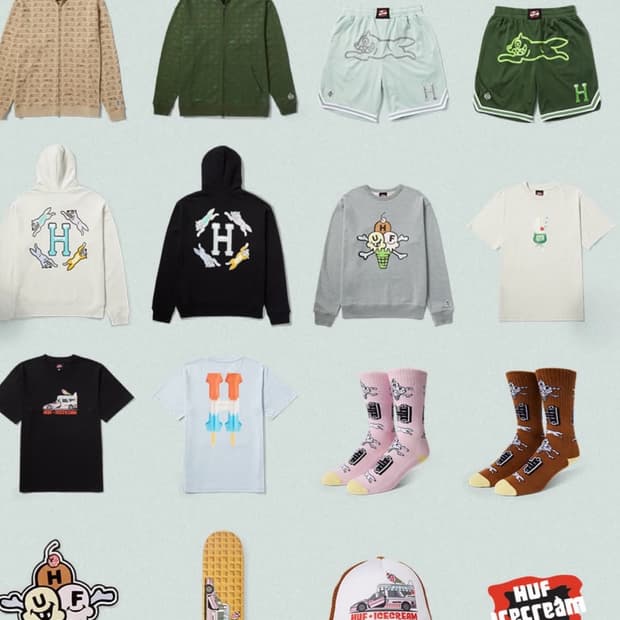 BBC ICECREAM x HUF 김프 풀집 스웨트 파카 후디