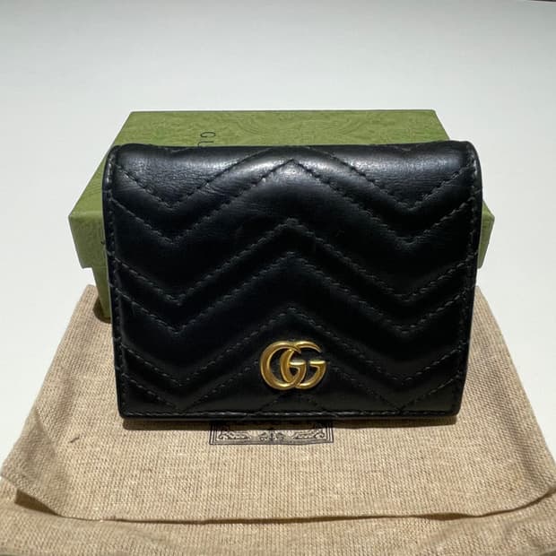 [풀박스] 구찌 GG 마몽 마틀라세 반지갑 중지갑 팔아요