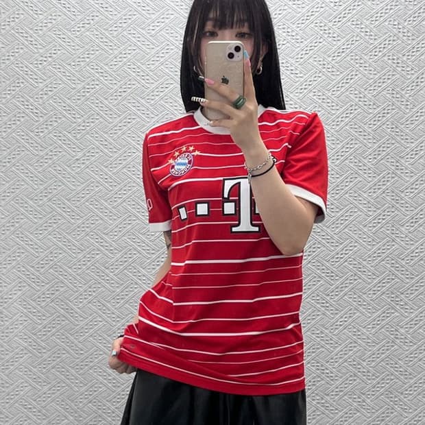 아디다스 올드스쿨 바이에른 뮌헨 홈 유니폼 져지 반팔티 L C13100