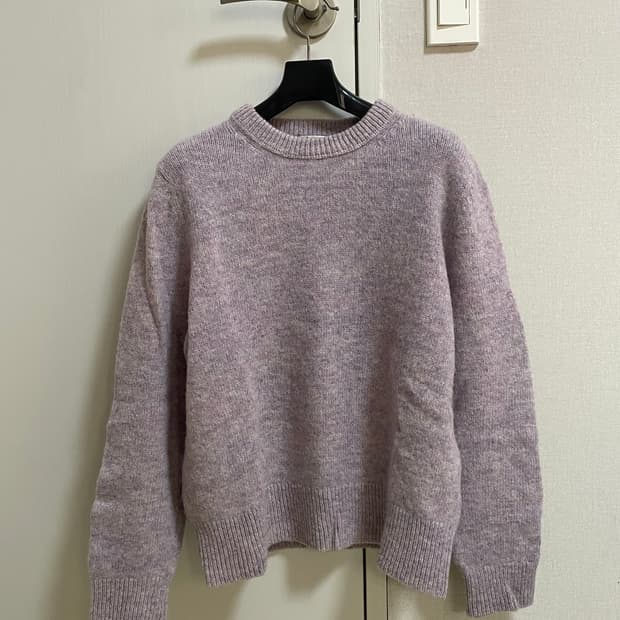 XL) 아크네 스튜디오 카이 니트 핑크 라벤더 아크네 명작 스웨터