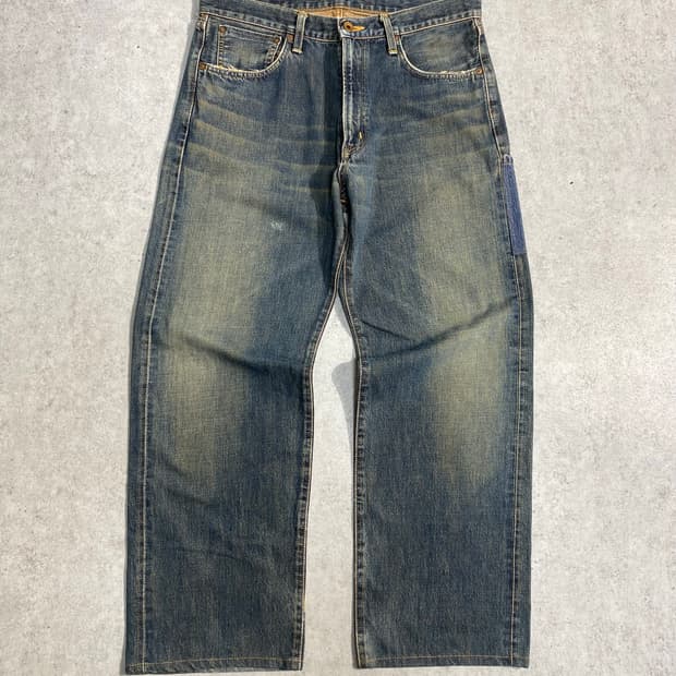 [32] EDWIN 에드윈 505X 와이드 핏 셀비지 데님팬츠