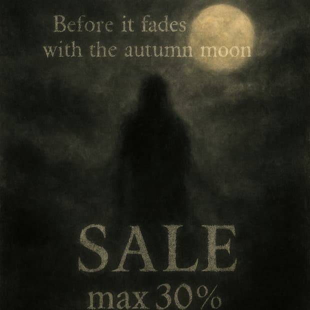 Before it vanishes, with the autumn moon
