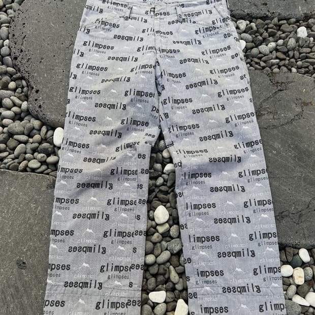 (32인치)KOLOR LETTERING WORK PANTS 컬러비콘팬츠