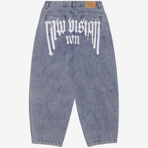노매뉴얼 RAW VISION DENIM PANTS - WHITE BLUE