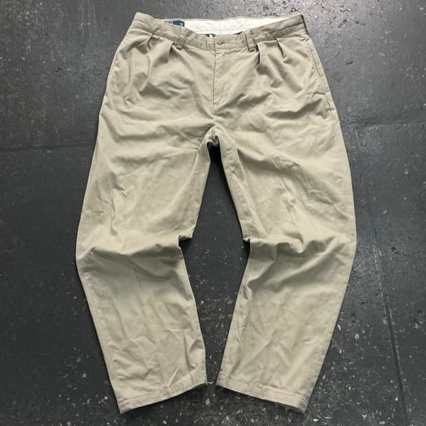 34 폴로 투턱 치노팬츠 